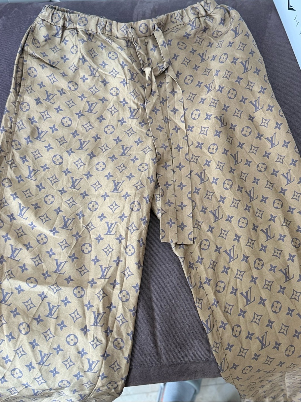 Louis Vuitton Tan Monogram Jogger Pants